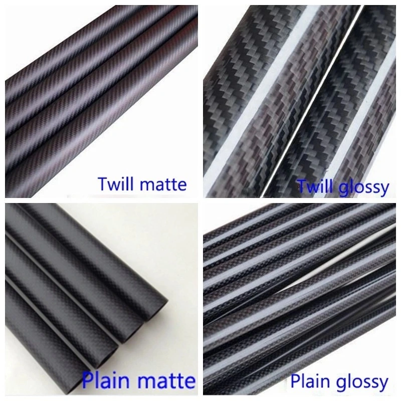 Pultrusion 3K Twill Matte Glossy Light Weight 10mm Square Carbon Fiber Tubing