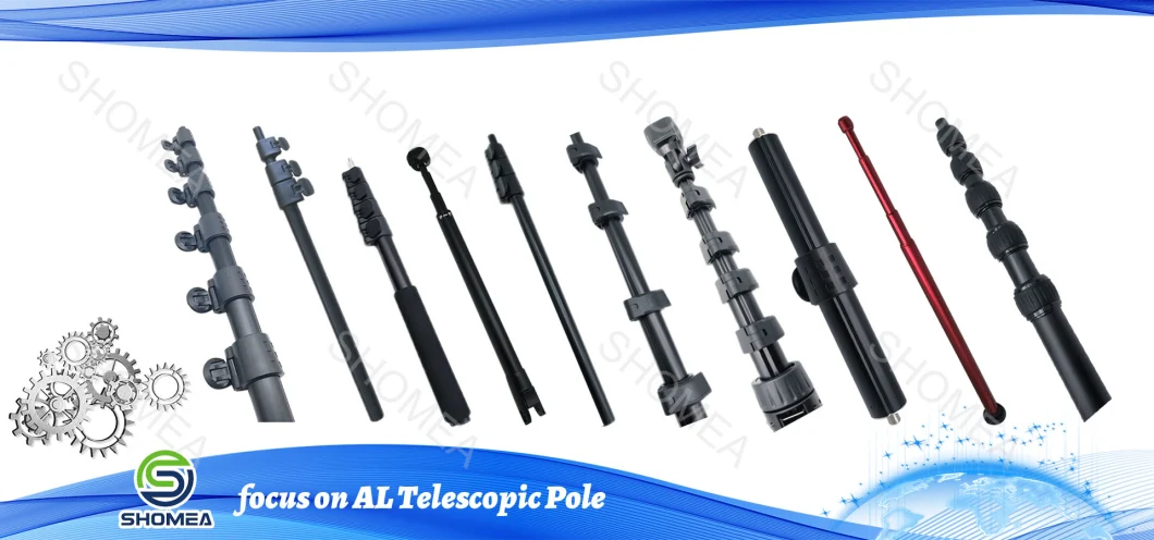 Customized Aluminum Telescopic Pole Cleaning Handle Grip with Flip Lock PRO Cleaning Products for Water Fed Pole