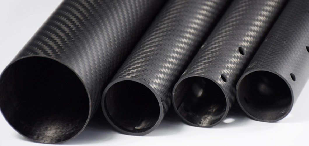 2 Meters Length Airplane Carbon Fiber Tubes Custom Carbon Fiber Tubing High Pressure