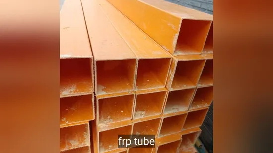 75mm*75mm FRP 파이프 FRP 유리 섬유 파이프 가격 FRP 원형 파이프 FRP GRP 프로파일 FRP 인발 파이프