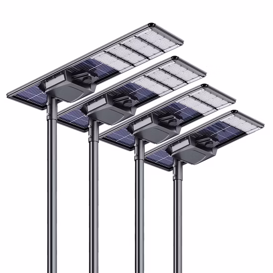 리튬 배터리가 장착된 30W 고루멘 태양광 LED 가로등